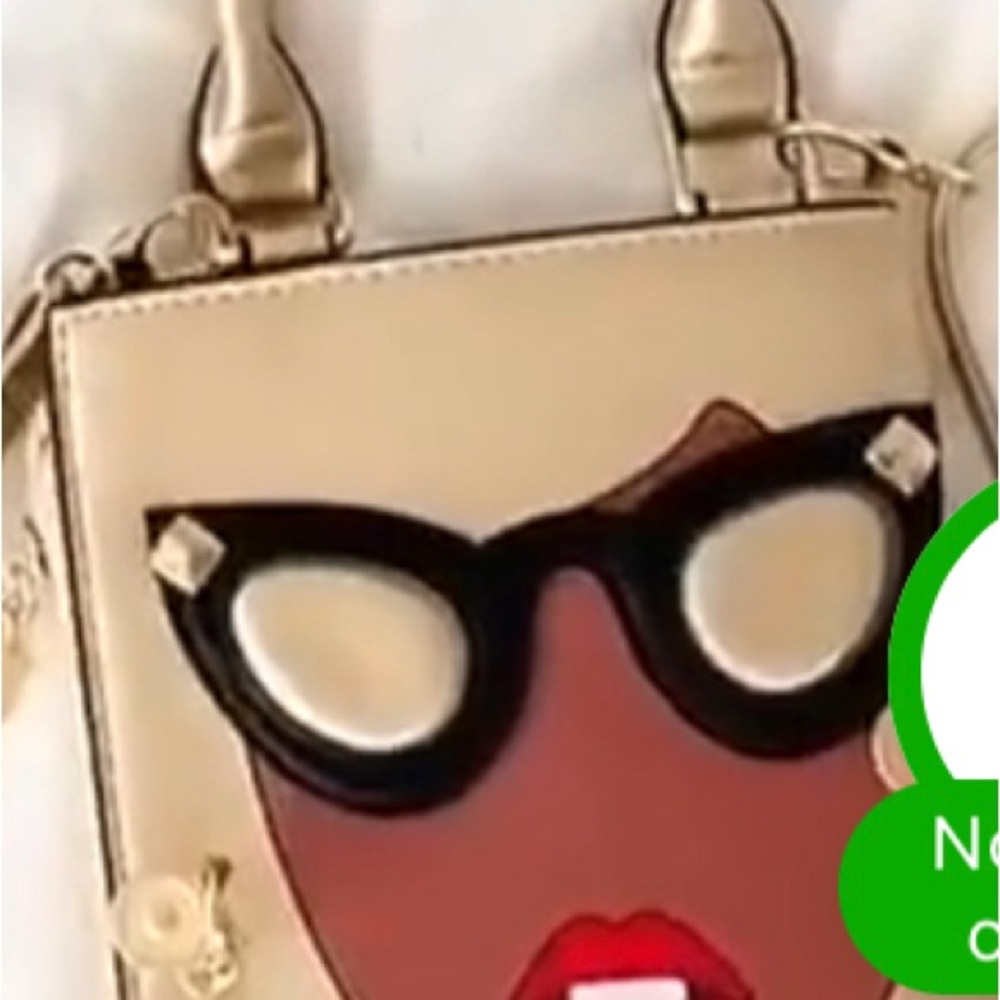 Stylish Cream and Black Women's Bag